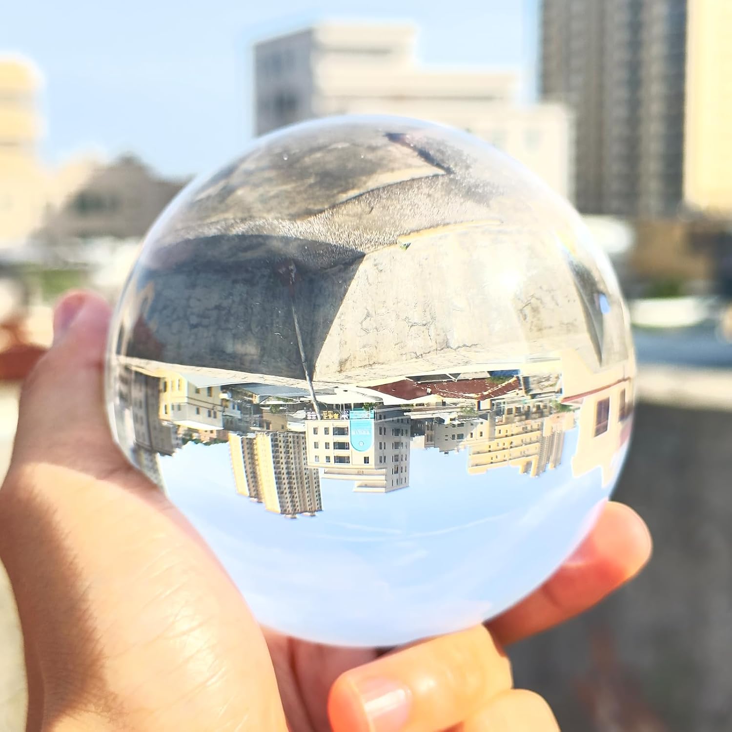 Black Obsidian Crystal Ball 80mm (3.14-inch) with Wooden Stand — Natural Polished Black scrying Ball, Suitable for Meditation and Home Decor.