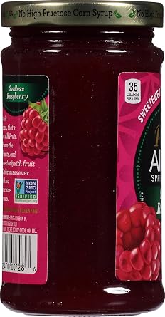 Polaner All Fruit Spreadable Fruit, Seedless Raspberry, 10 Ounce