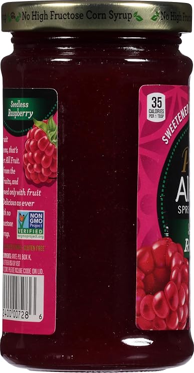 Polaner All Fruit Spreadable Fruit, Seedless Raspberry, 10 Ounce
