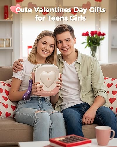 Miniatura 5 de MATEIN Hardcase Tech Bolsa de accesorios, bonita funda de impresión instantánea para cámara, organizador de artículos electrónicos de viaje para