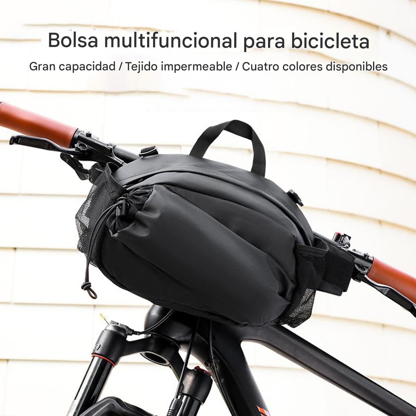 Bolsa Para Manillar De Bicicleta Bolso de Almacenamiento para Manillar de