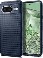 Vista 12 de Spigen Funda para Pixel 8, Liquid Air (2023) [Sin Anillo Magnético] [Protección de Grado Militar] - Abyss Green