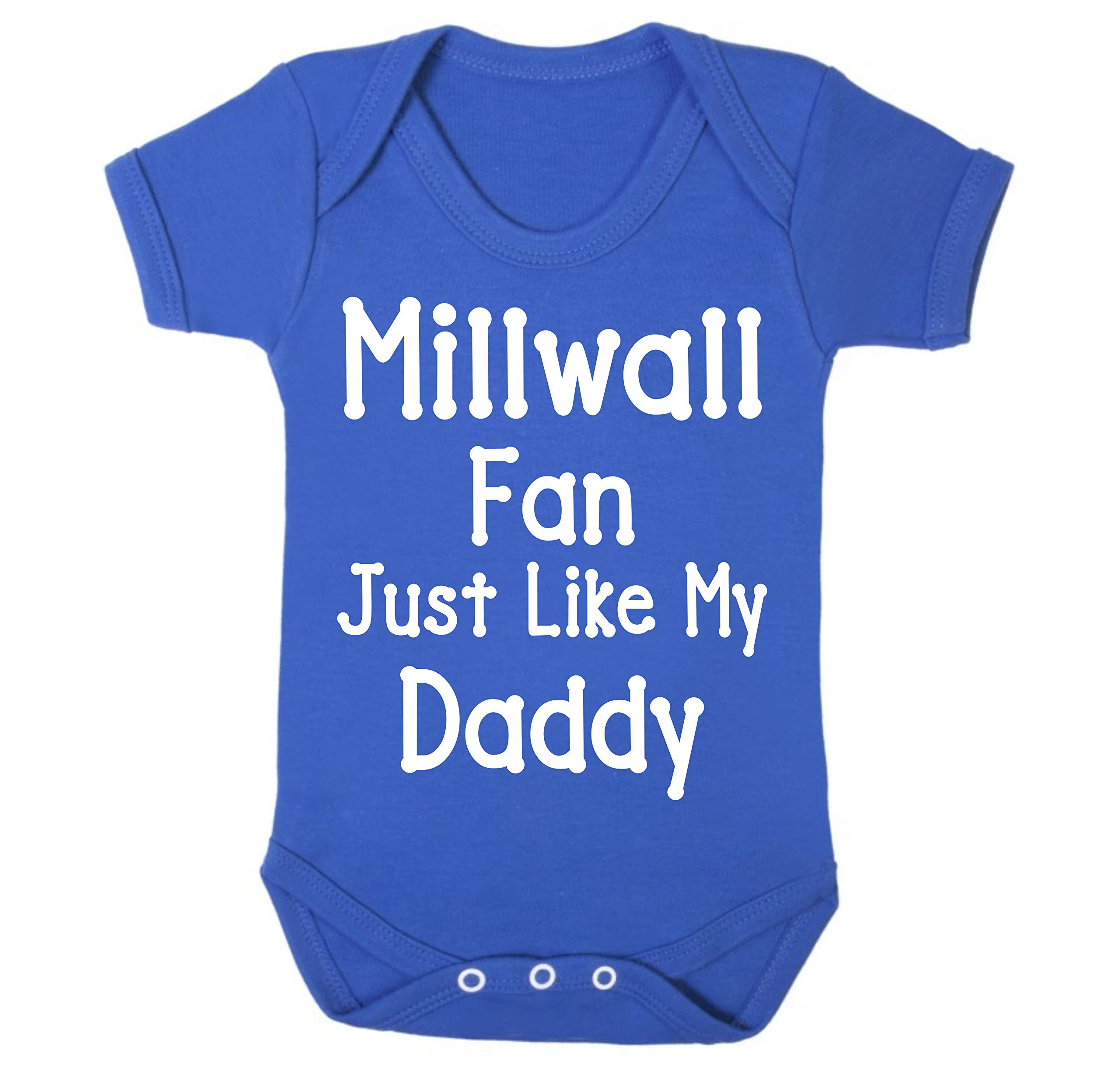 Millwall Just Like Daddy Football Fan Baby Grow Vest Boy