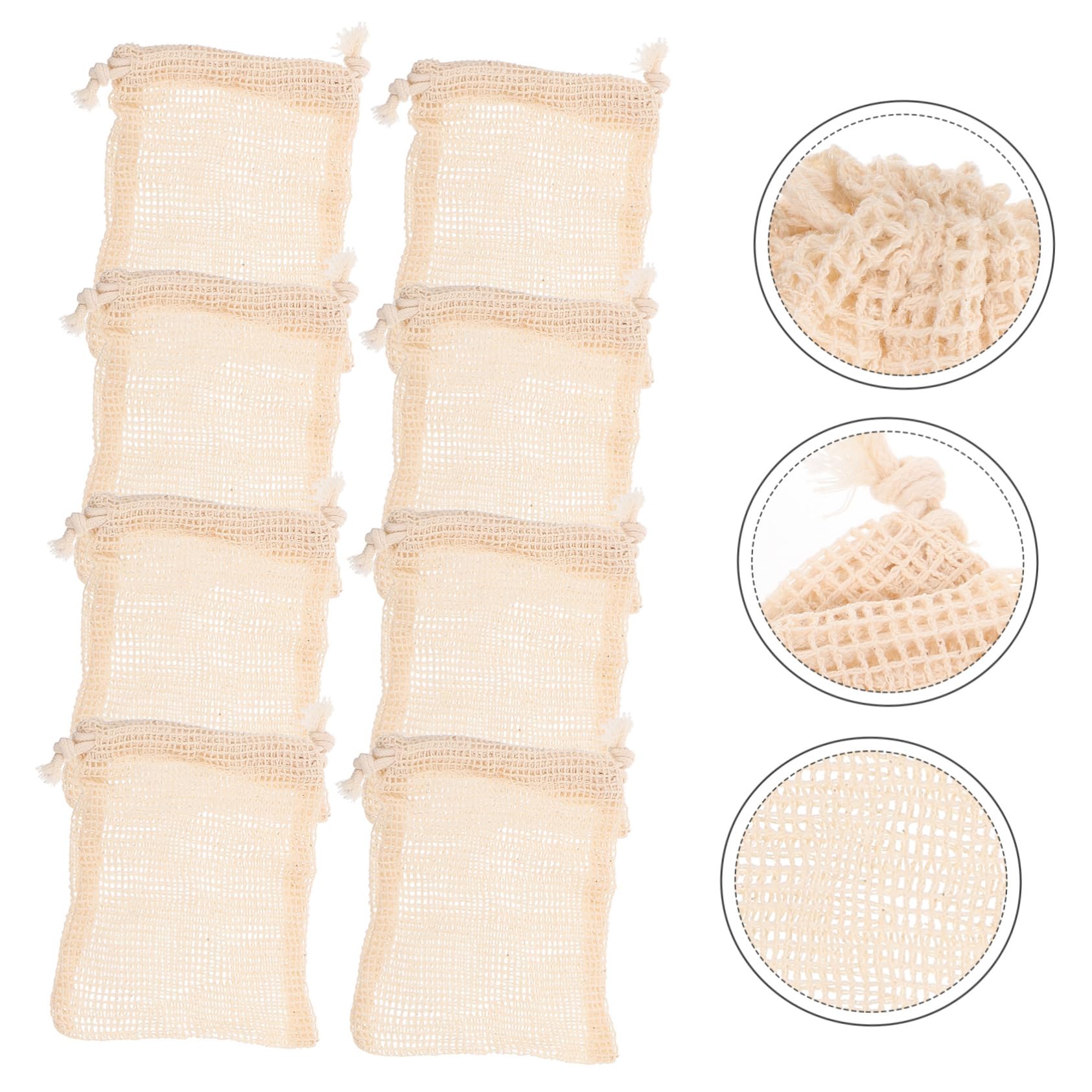40 Stk Aufbewahrungstasche für Seife Netz-Aufbewahrungstasche Badezimmer-Seifenbeutel seifen halterung soap holder Mesh-Taschen Blasen machen Maschen Bettwäsche aus Baumwolle