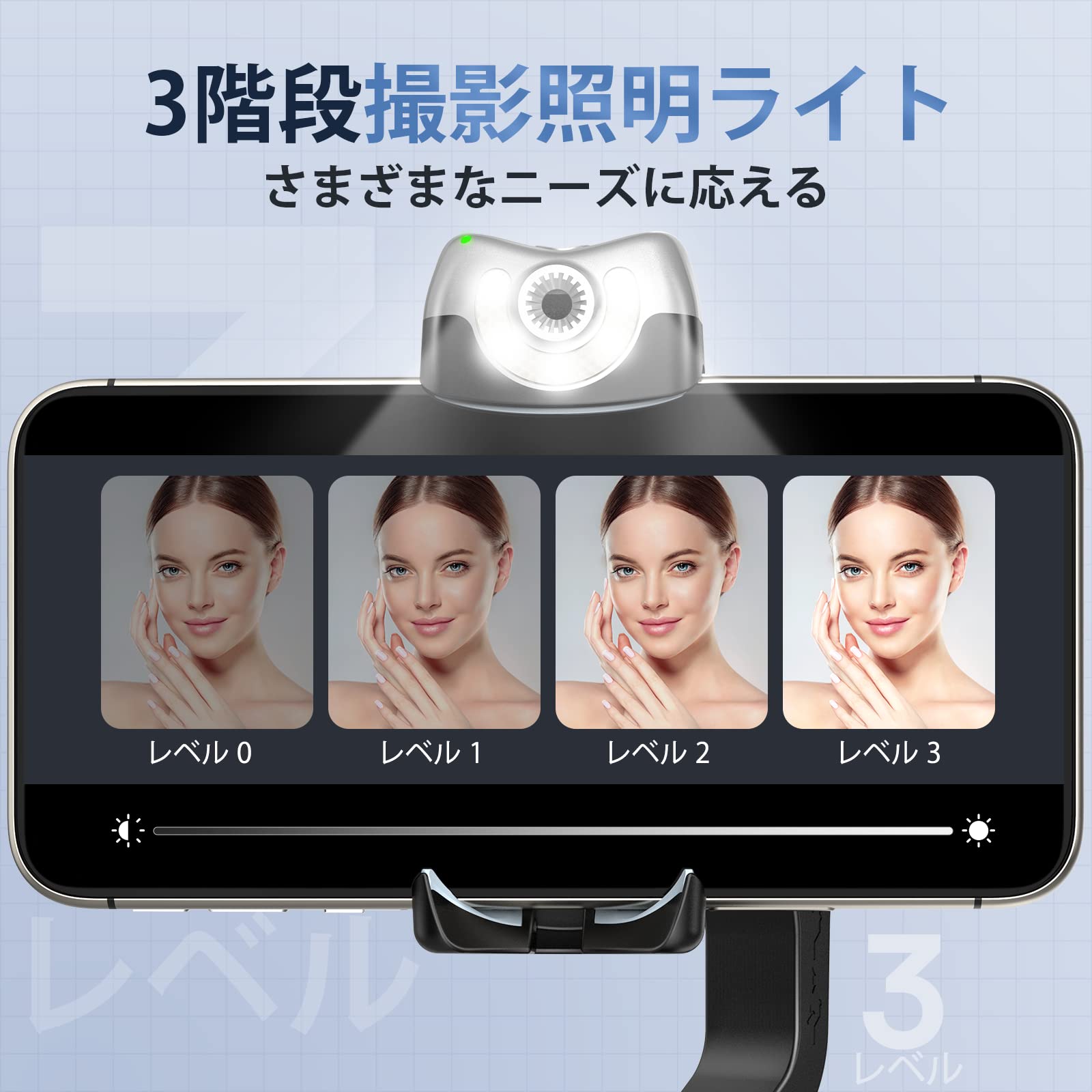 Amazon.co.jp: hohem V2 スマホジンバル 3軸 AI自動追跡 撮影用ライト 
