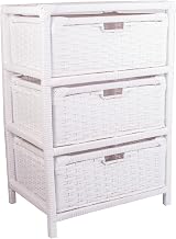 Gaveteiro Organizador Fibra Sintética 3 Gavetas 40x25x55 Branco
