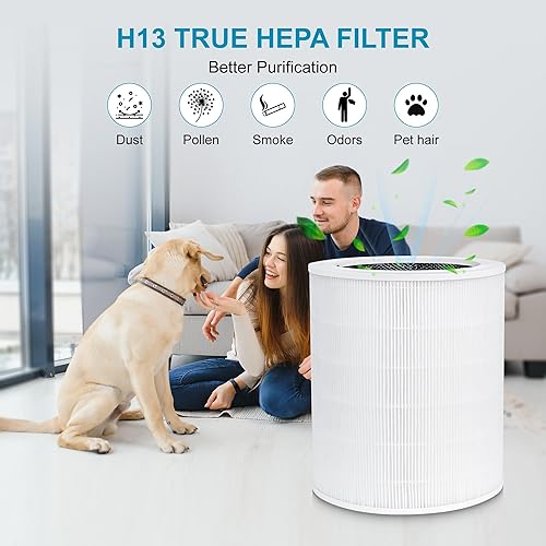 Miniatura 3 de Paquete de 1 filtro de repuesto Core 600S compatible con el purificador de aire LEVOIT Core 600S-RF, filtro de carbón activado 3 en 1 True HEPA,