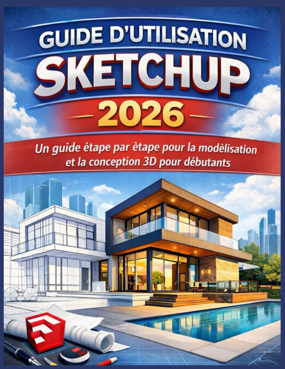 GUIDE D’UTILISATION SKETCHUP 2026: Un guide étape par étape pour la modélisation et la conception 3D pour débutants