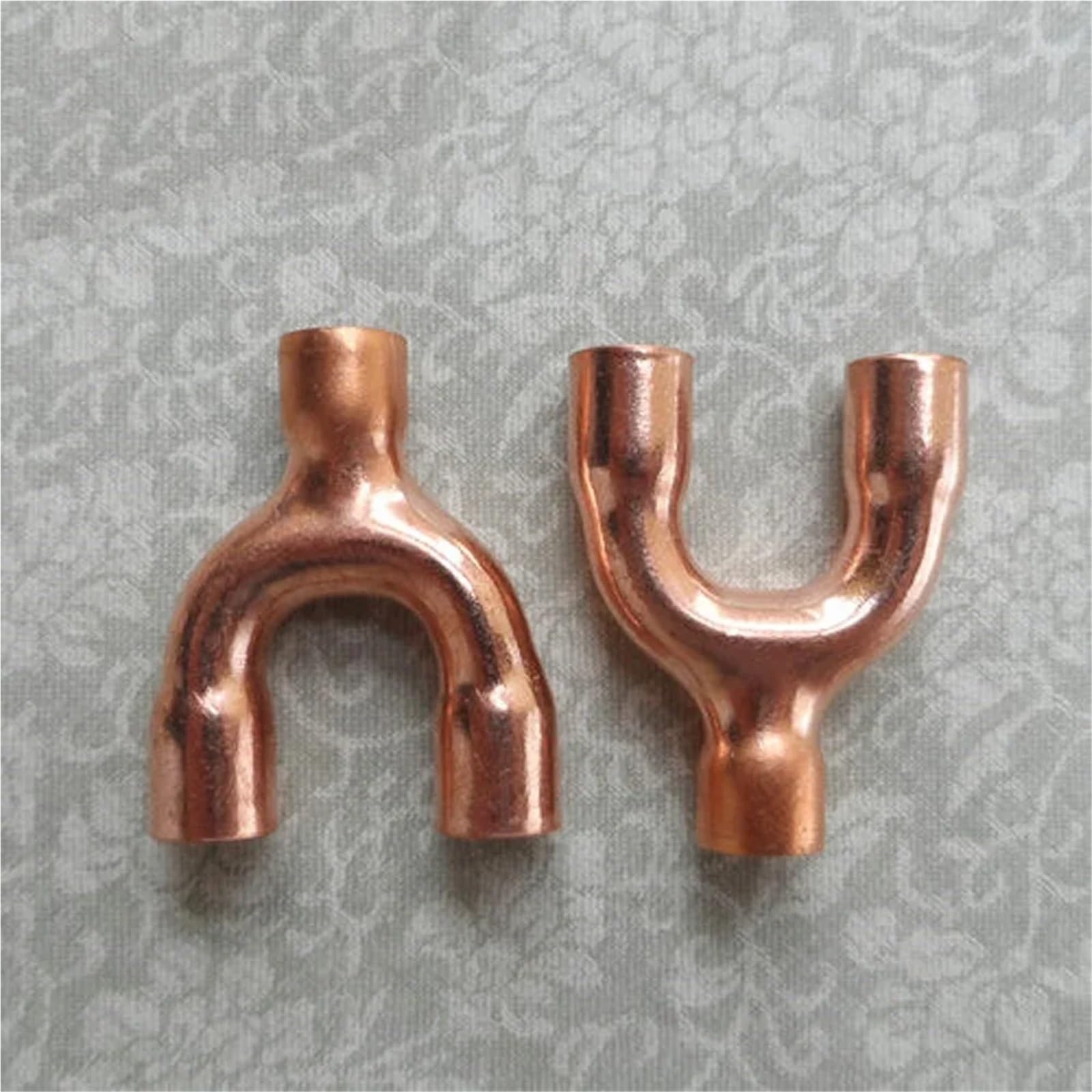3/8" 1/2" 3/4" 5/8" 16 19 22 25 28.6 32 35 38 42mm ID Y Shaped 3 Way Splitter Copper End Feed Solder Fitting Air Conditioner(35x28.6mm CD-45mm) Brass Hose