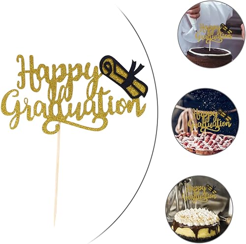 Miniatura 6 de 10pcs 2021 Graduation Cake Inserts cake inserted 2022 cupcake topper party fruit pick muffin grad dessert picks graduate toppers para comida Cake