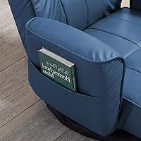 Vista 8 de FLOGUOR Silla giratoria de 360° para juegos con reposabrazos, sofá plegable ajustable de 14 posiciones, respaldo acolchado, reclinable multiángulo