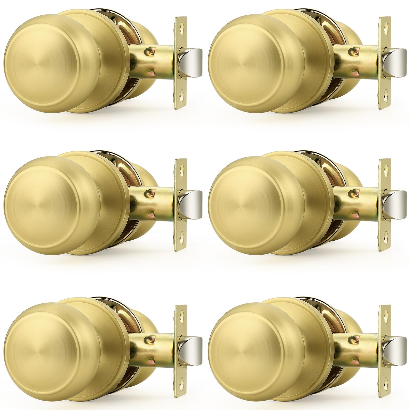 Probrico Matte Black Door Knobs - 10 Pack -23