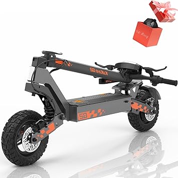 Kugookirin Kukirin G2 Electric Scooter for Adults, 34 Miles Range Max & 28 Mph Max Speed, 10" Tires Offroad Electric Scooters, 800W Motor Folding Commute Escooter Max 264 Load