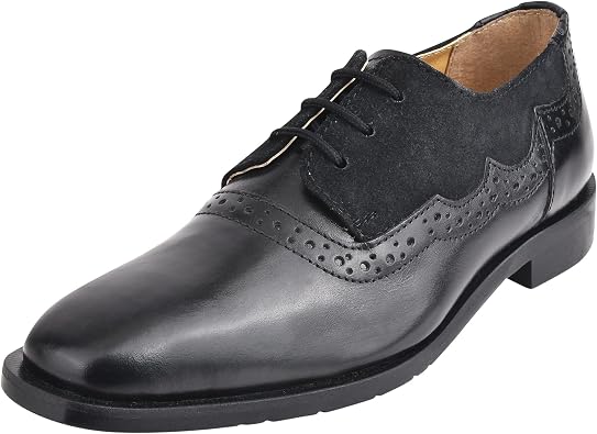 LIBERTYZENO Boys Plain & EEL Print Genuine Leather Kids & Toddlers Lace Up Oxford Dress Shoes for Easter Gift