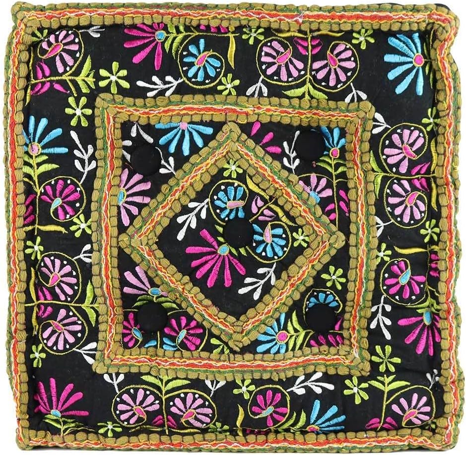 Relaxus Yoga and Meditation Cushion - Hand Crafted. 16" x 16" x 5" (Massala)