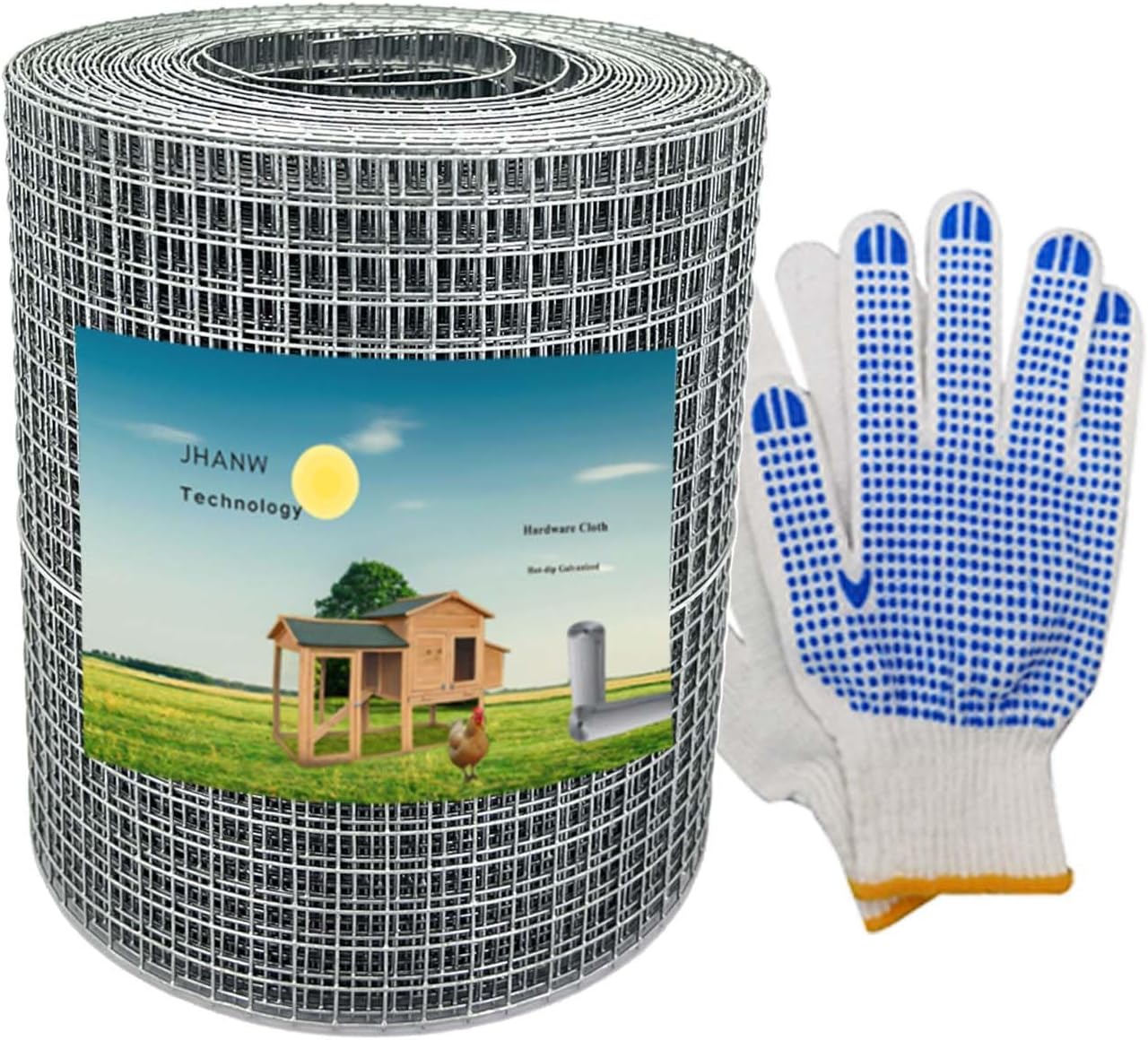 1/4" Wire Mesh Gutter Guards 5" x 50ft, Hot-Dipped Galvanized Leaf Filter Gutter Protection from Branches, Leaves, Debris, Gutter Covers Screen, Rain Gutter Leaf Guards, Gutter Mesh