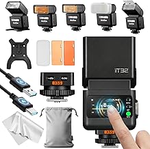 Godox iT32 Camera Flash, Combined with X5S Commander, Sony Compatible, Separate Trigger Shooting, Supports Both On-Camera Mode and Off-Camera Modes, Lightweight, Only 160g Strobe Body, Full