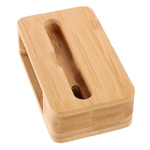 Gatuida Portable Wooden Mobile Phone Amplifier Speaker Stand Mini Sound Enhancer for Clearer Audio and Video Calls Lightweight