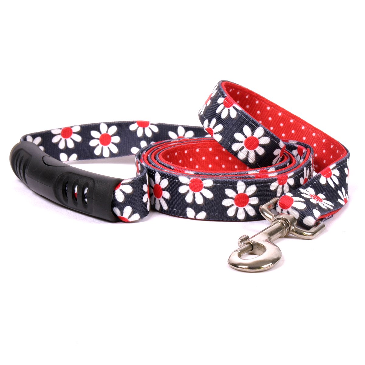 Amazon.com : Yellow Dog Design Black Daisy Uptown Dog Leash 3/4" Wide and  5' (60") Long, Small/Medium : Pet Supplies