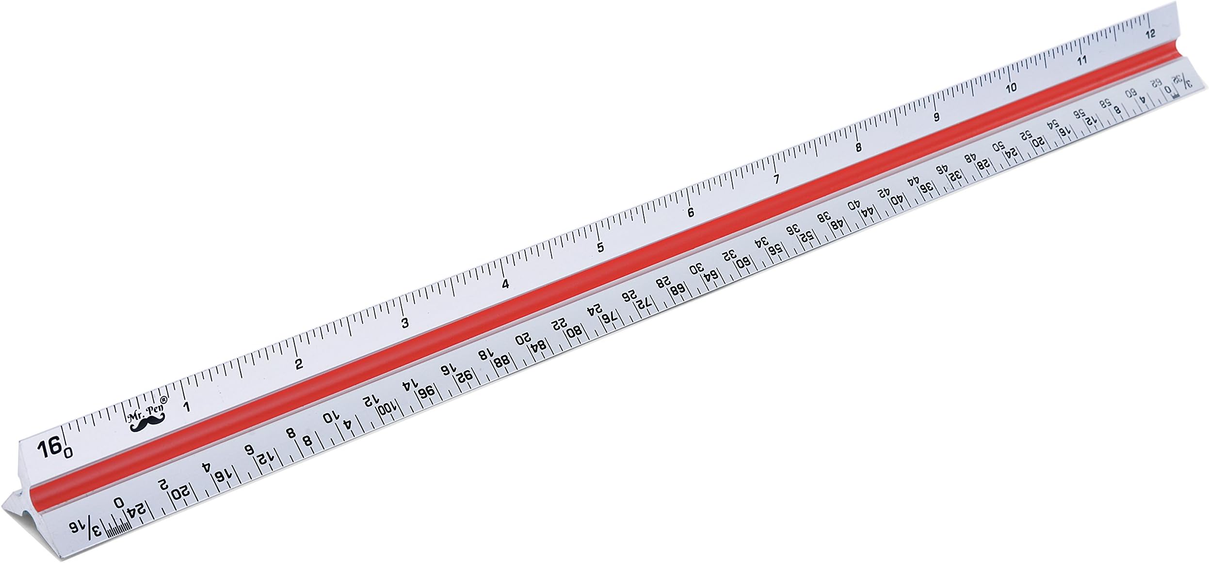 Mr. Pen - Metric Engineering and Architectural Scale Ruler, Aluminum Architect Scale (Metric), Triangular Scale, Scale Ruler for Blueprint, Triangle Ruler, Drafting Ruler, Engineering Scale