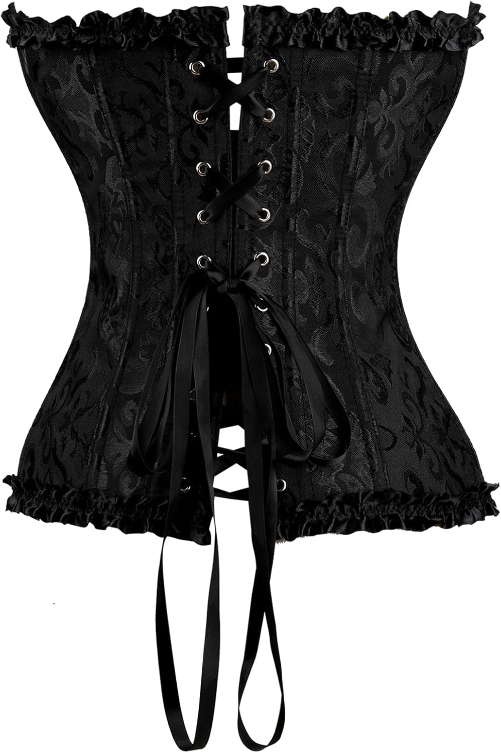Corset Tops for Women,Bustier Shapewear Lingerie,Lace Tied Renaissance Overbust Corset Push Up Bodysuit - Image 9