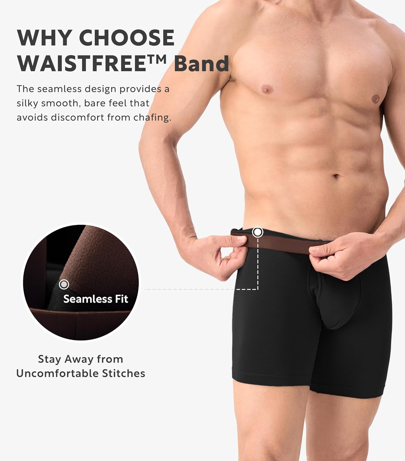 DAVID ARCHY Men’s Seamless Underwear, Rayon Made from Bamboo, Breathable Moisture-Wicking Comfort Pouch, 4 Pack - Image 3