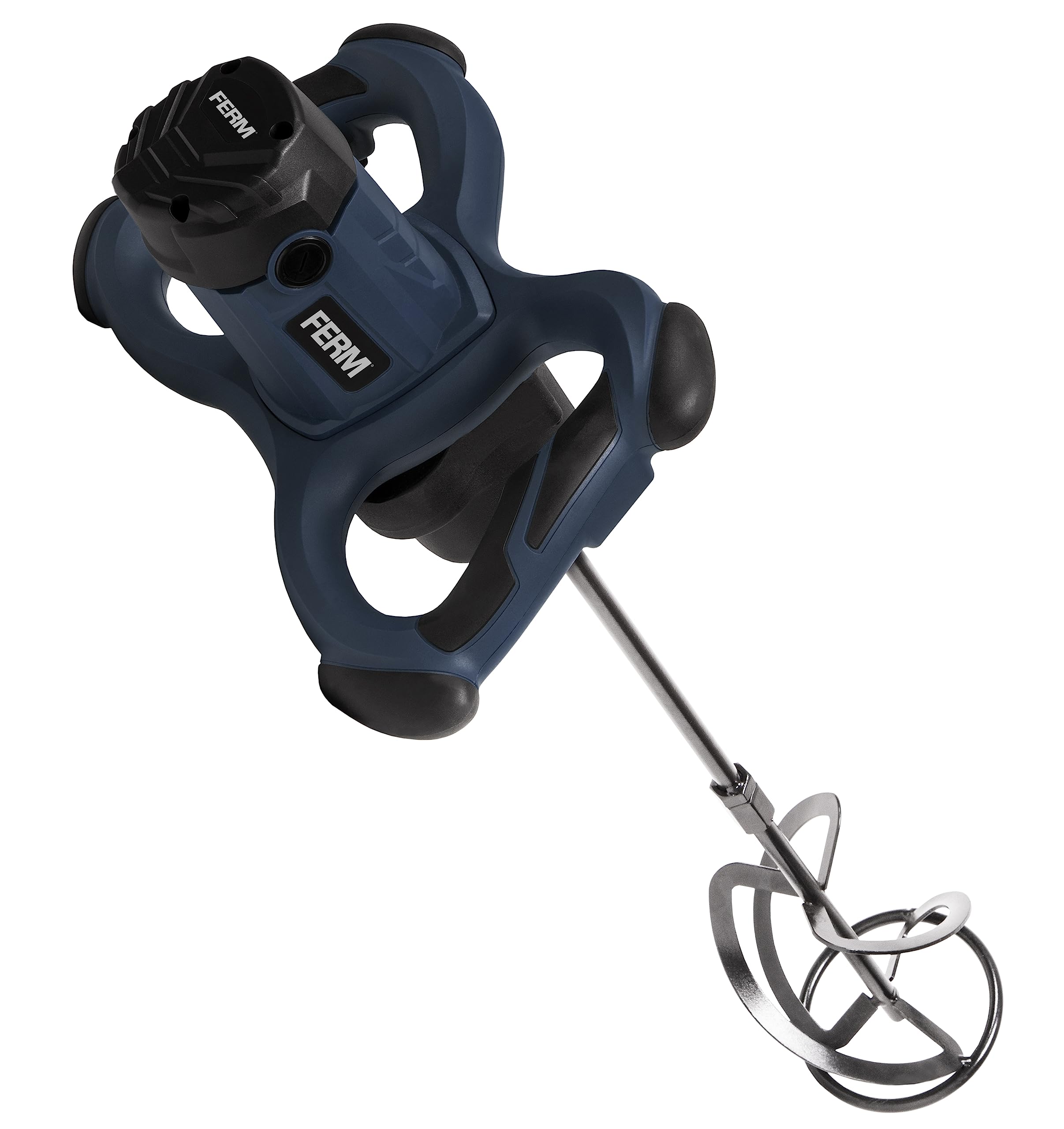 FERM Miscelatore per calcestruzzo da 1800 W, miscelatore a 2 marce, con asta di miscelazione 600 mm/Ø 140 mm