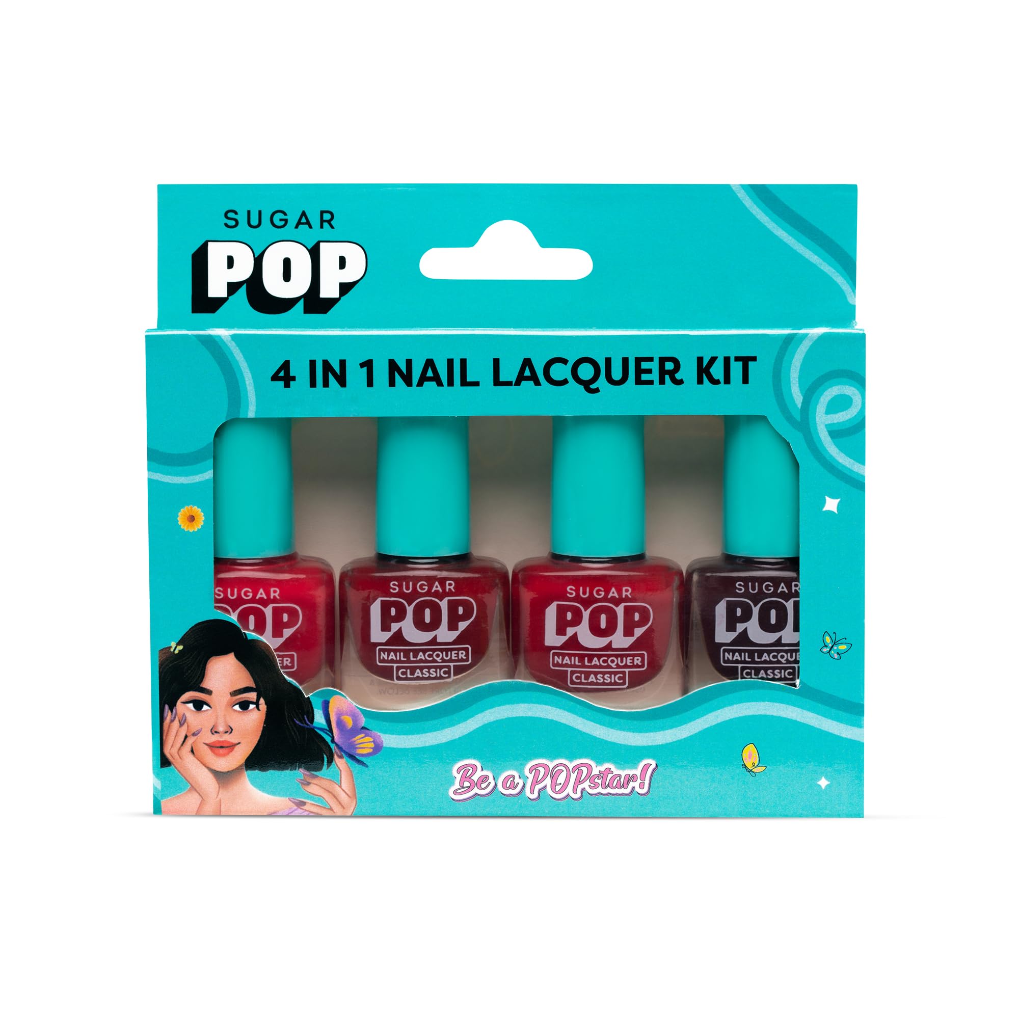 SUGAR POP 4 in 1 Nail Lacquer Kit- 02 Rouge Canvas-image-34