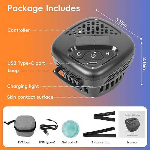 Miniatura 7 de Máquina de alivio instantáneo del frío, almohadilla térmica portátil para aliviar el dolor, relajante muscular, almohadilla térmica eléctrica de