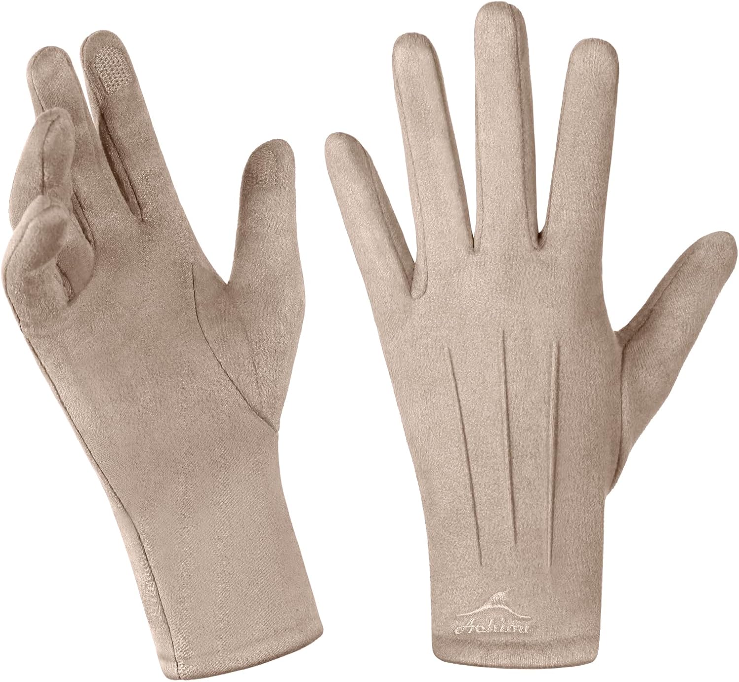 Achiou Women Winter Touchscreen Gloves Soft Comfortable Thermal Elastic Stretch Texting Glove for Traveling, Cycling, Running