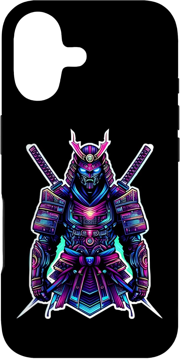 Cyberpunk Samurai Bright Color Japanese Manga Anime Robot Case for iPhone 17