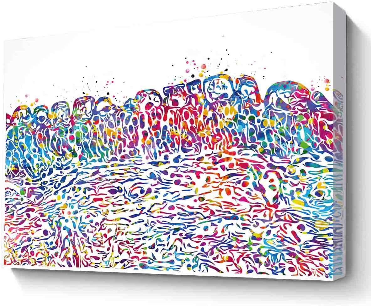 MBARE Watercolor Canvas Wall Art,Bladder Histology Watercolor Print Human Male Reproductive Bladder Penis Clinic Decor Urology Medical Art Office Decor~-12"X18" Canvas Print With Frame