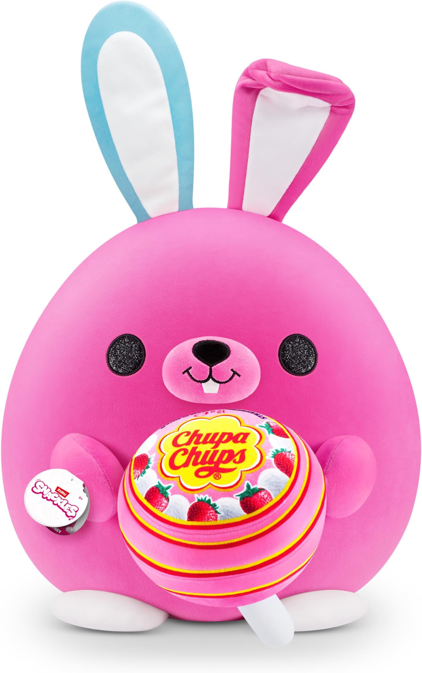 Easter Bunny Super Sized 35 cm (Chupa Chups) by ZURU, Cuddly Plush Rabbit, Easter Gift for Kids