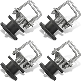Cantilever Sliding Gates, Nylon Sliding Gate Rollers, Rolling Cantilever for 4" Square Post x 2" Chain Link Fence Gate Frame, Pack of 4