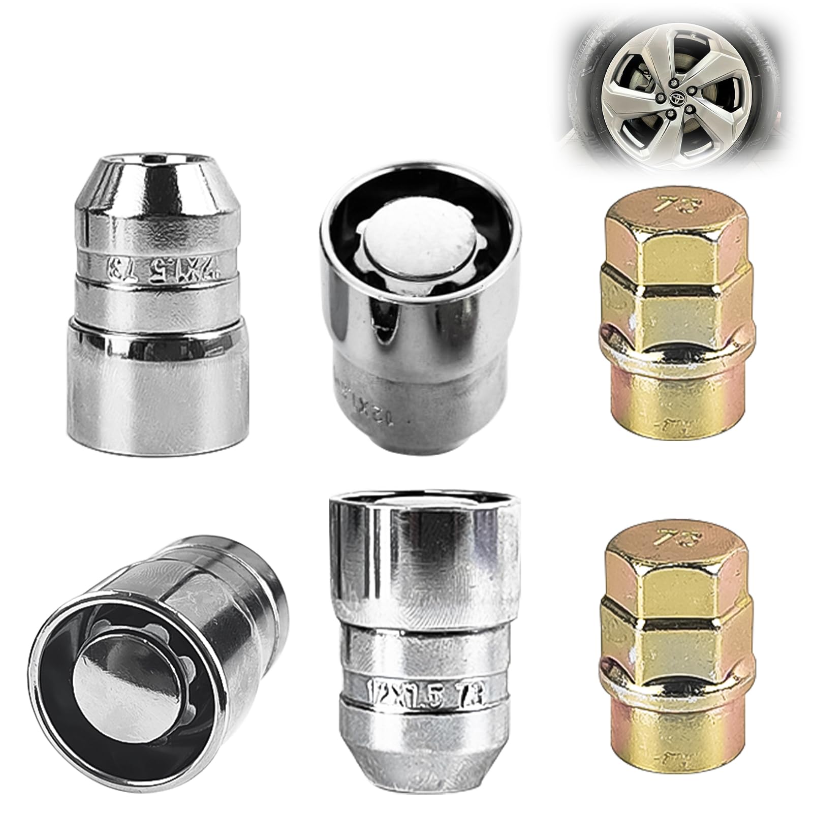 ぎゅな Amazon.com: ZPSNDP Chrome Cone Seat Wheel Locks Lug Nuts