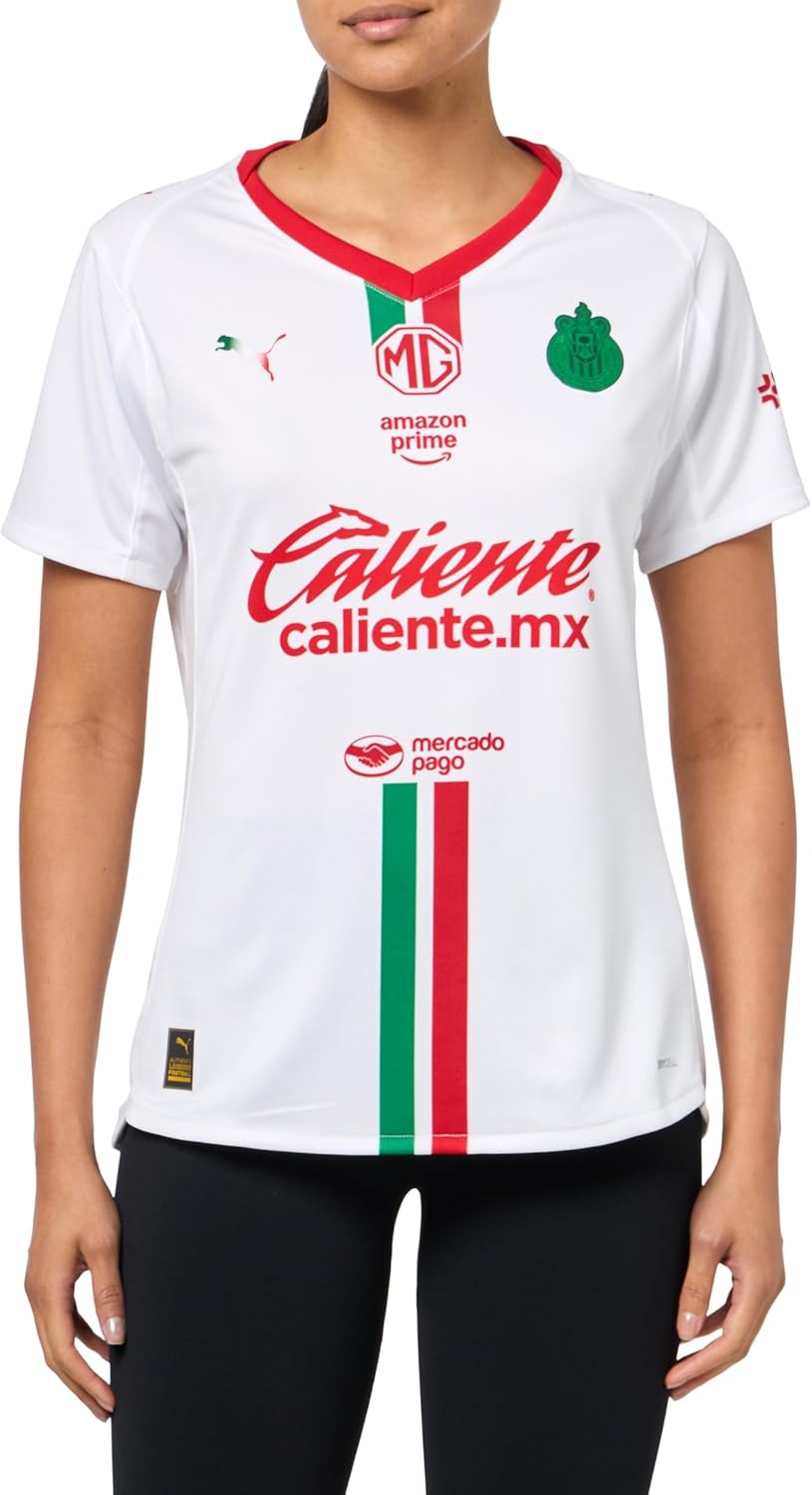 PUMA Women's Standard Chivas Replica 25-26 Shirt, White Away AH25
