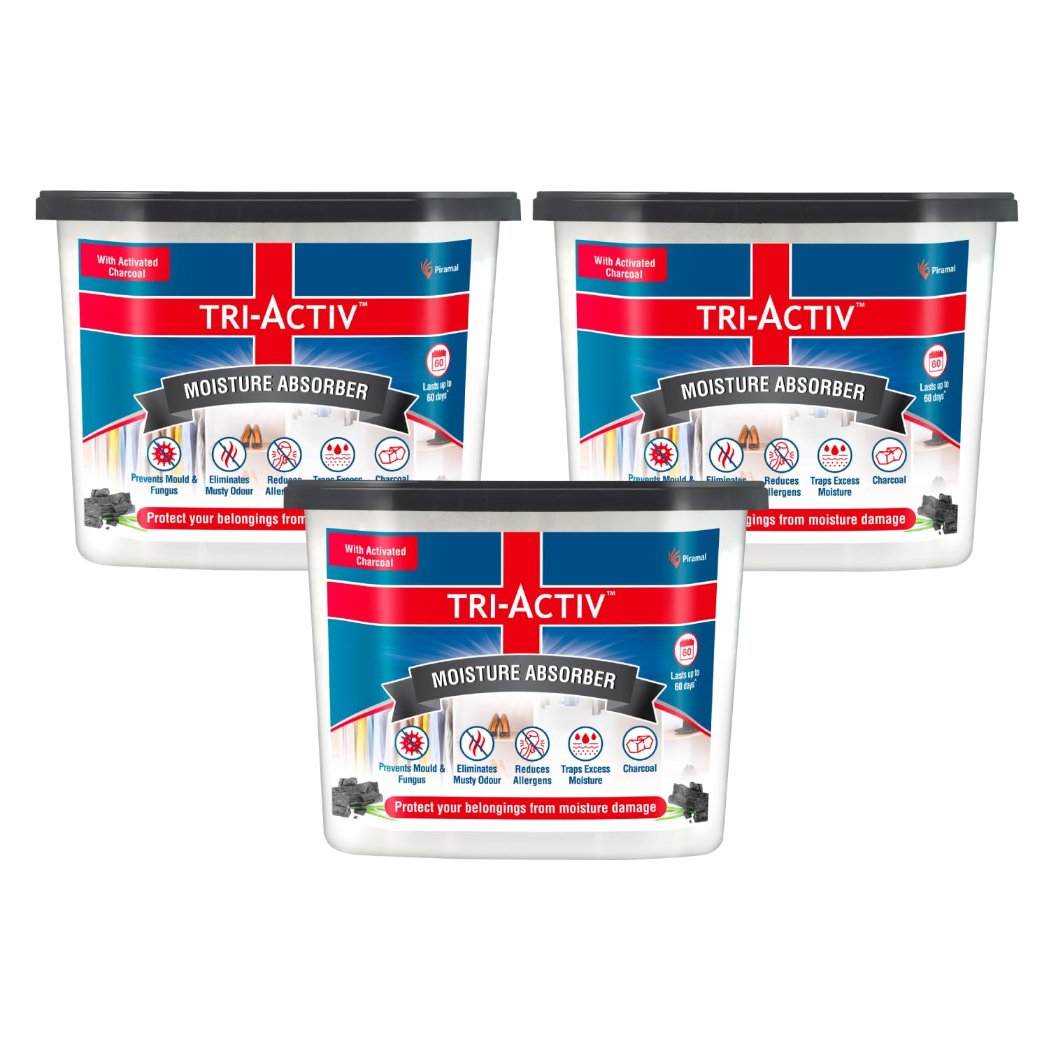 See full amazon price history chart for Tri-Activ Moisture Absorbers | Dehumidifier For Wardrobe, Closet, Shoe Rack | Absorption Capacity upto 600ml Each | Prevent Mould & Fungus, Reduce Allergens And Eliminate Odour | Charcoal | Pack Of 3 Tri-Activ Moisture Absorbers | Dehumidifier For Wardrobe, Closet, Shoe Rack | Absorption Capacity upto 600ml Each | Prevent Mould & Fungus, Reduce Allergens And Eliminate Odour | Charcoal | Pack Of 3 (B0DCBVPJ71) Amazon Price History, Amazon Price Tracker