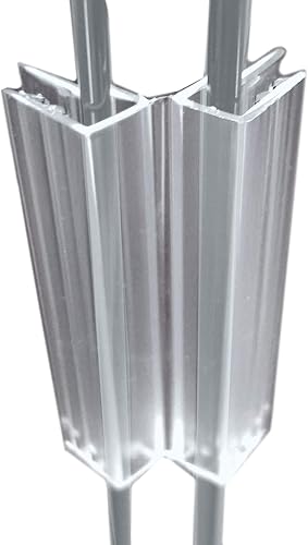 Miniatura 5 de Conectores de plexiglás con bisagras de plástico para láminas acrílicas, protectores de estornudos de vidrio de 316 a 14 pulgadas de grosor,