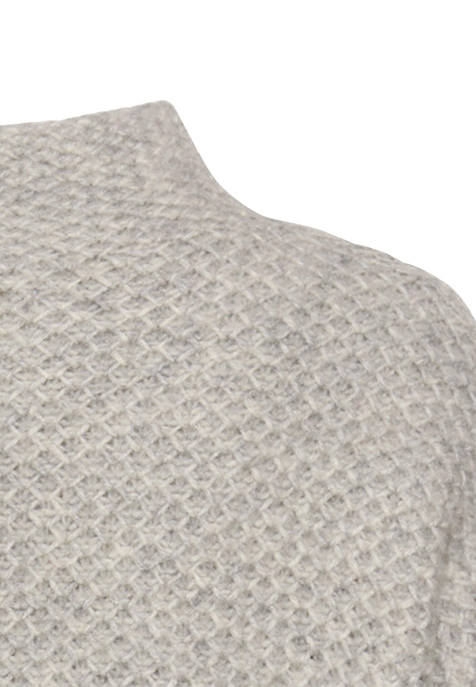 camel active Damen Strickpullover mit Stehkragen