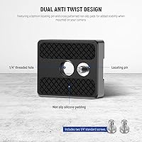 Vista 2 de NEEWER Paquete de 2 adaptadores de montaje de zapata fría con tornillos de 1/4 pulgadas para micrófono de monitor de luz LED flash, soporte