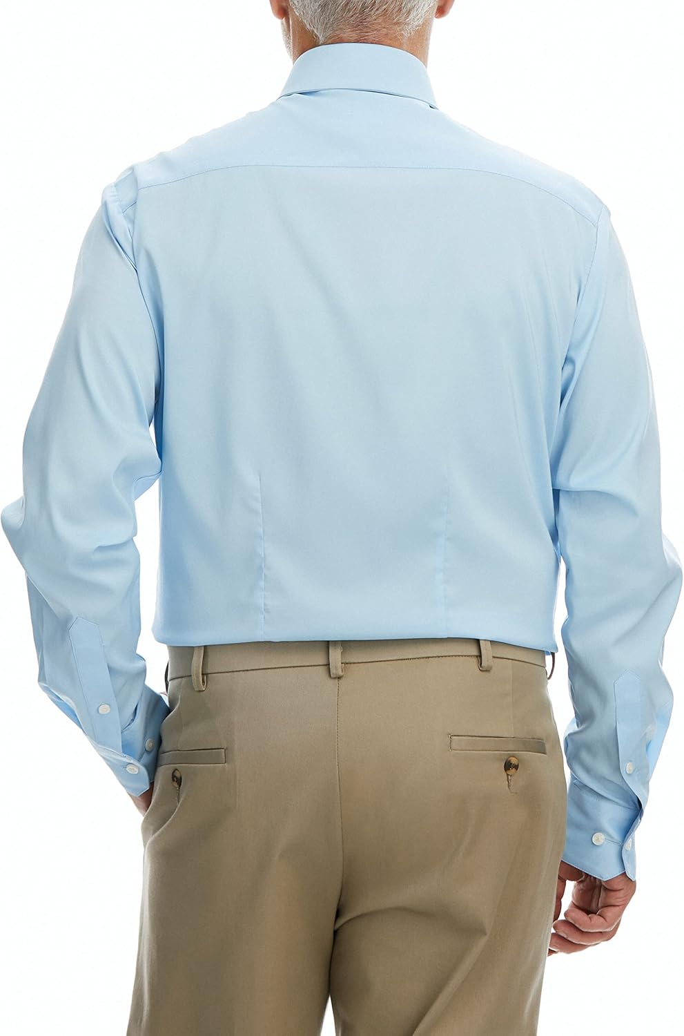 Haggar Mens Classic Fit Performance Button Down Men's Dress Shirt - Image 4