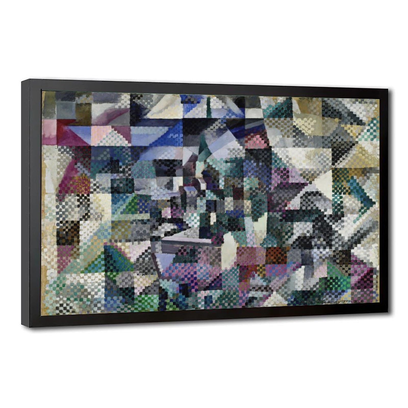 Décoration murale Robert Delaunay « Window on the City » tableau sur toile pour salon - 8