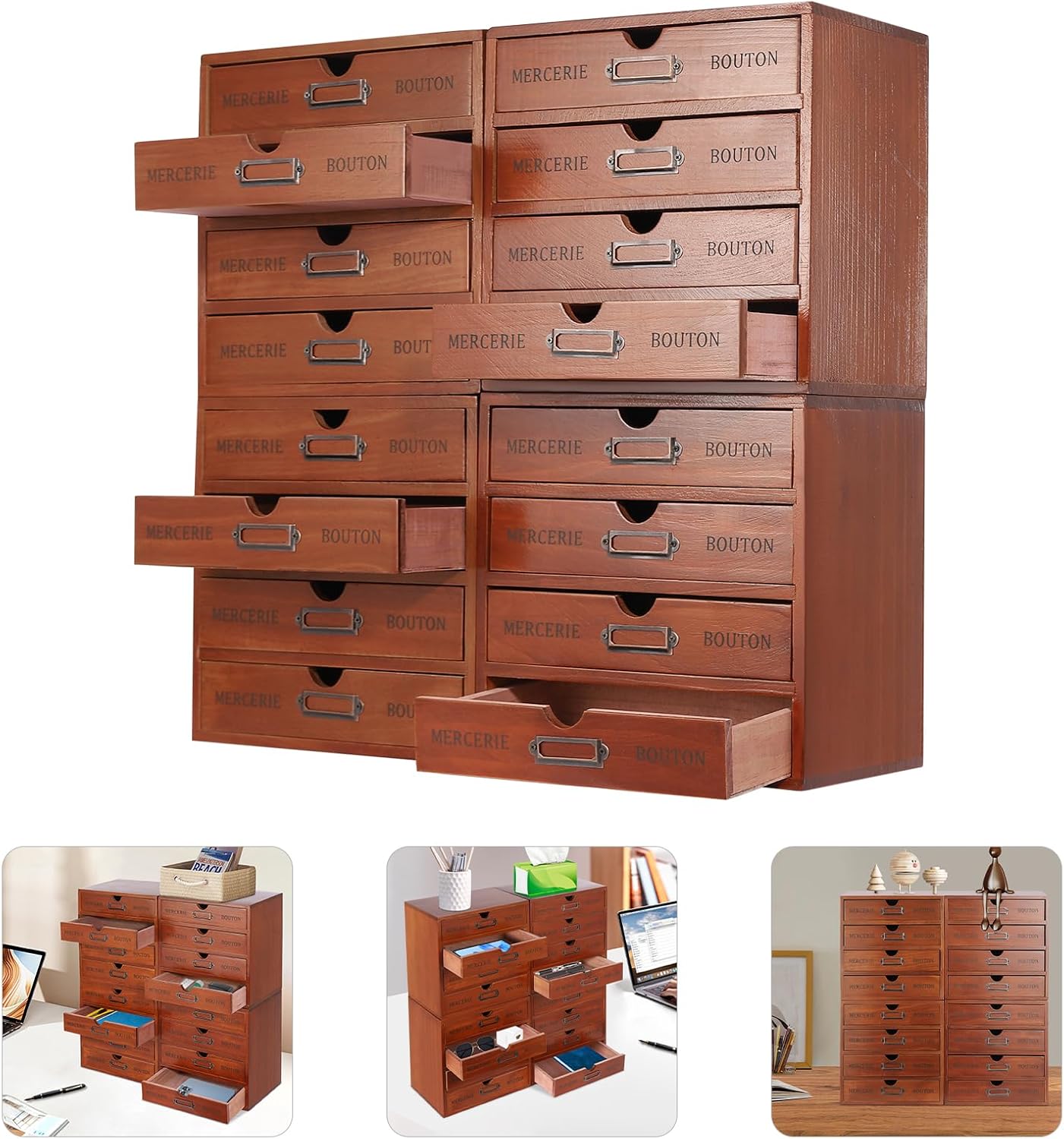 Drawer Organizer Wooden Desktop Organizer Wooden Storage Box