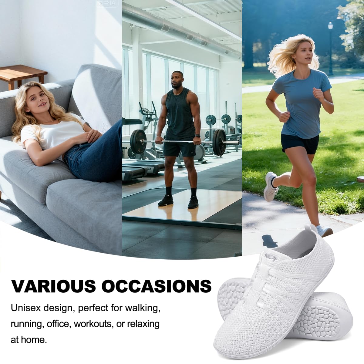 Zapatillas Barefoot Mujer Zero Drop Sneakers Minimalistas Hombre Zapatos Barefoot Ligeras Zapatillas Gym Transpirables Calzado Descalzo Unisex Tallas 37–45