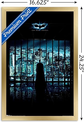 Miniatura 50 de Trends International DC Comics Movie - Póster de pared de una hoja de Batman VIew Of The City, 14.725 x 22.375 pulgadas, versión premium sin marco