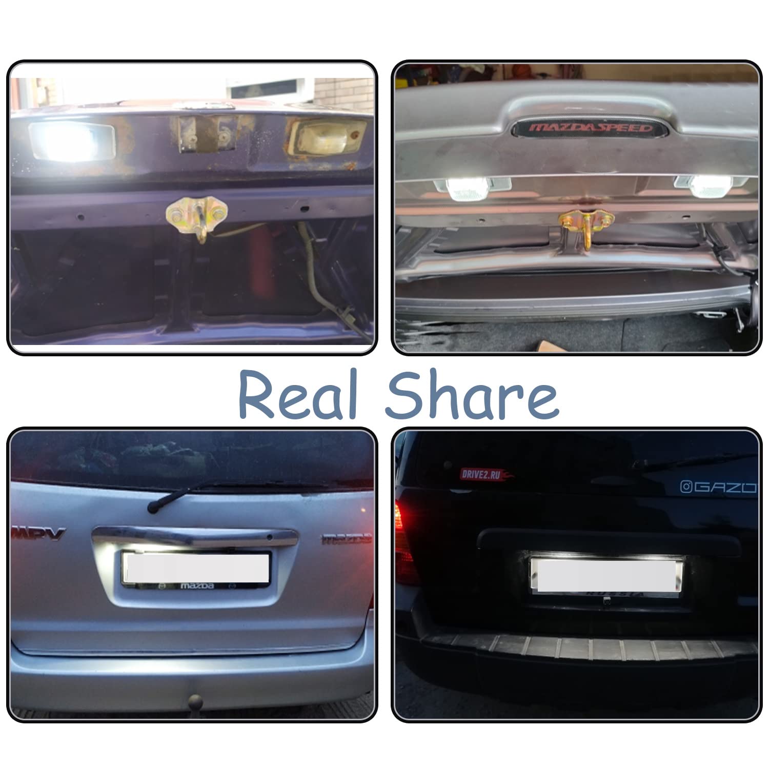 Luci targa a LED 6000K Bianco freddo 12V CANBUS per Ford Fiesta Focus Galaxy Kuga Mondeo Transit Luci targa a LED 6000K Bianco freddo 12V CANBUS per Ford Fiesta Focus Galaxy Kuga Mondeo Transit