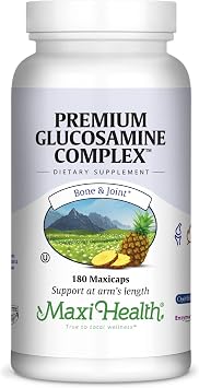Glucosamine MSM and Hyaluronic Acid with Bromelain Supplement Joint Support Supplement for Women and Men with Enzymes and Hyaluronic Acid for Cartilage, Joint Health and Flexibility 180 Count