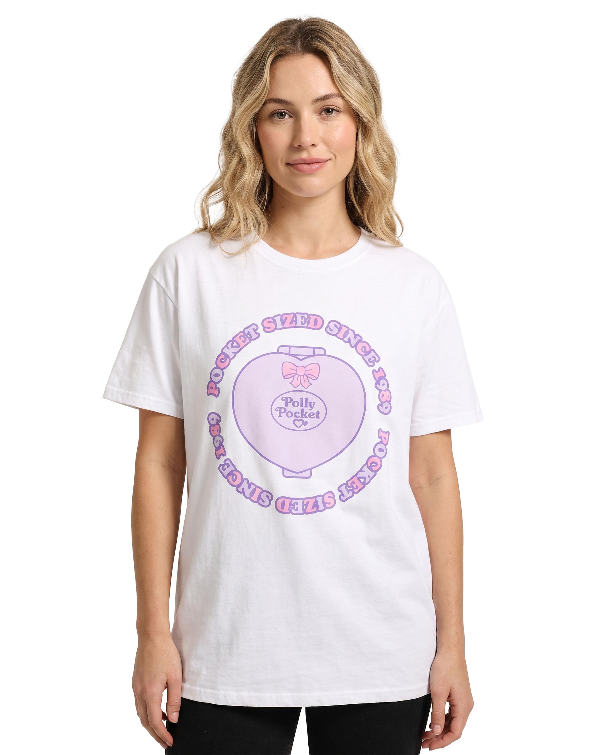 B&Q -  Polly Pocket Womens White Pocket Sized Short Sleeved T-Shirt (Xx-Large)