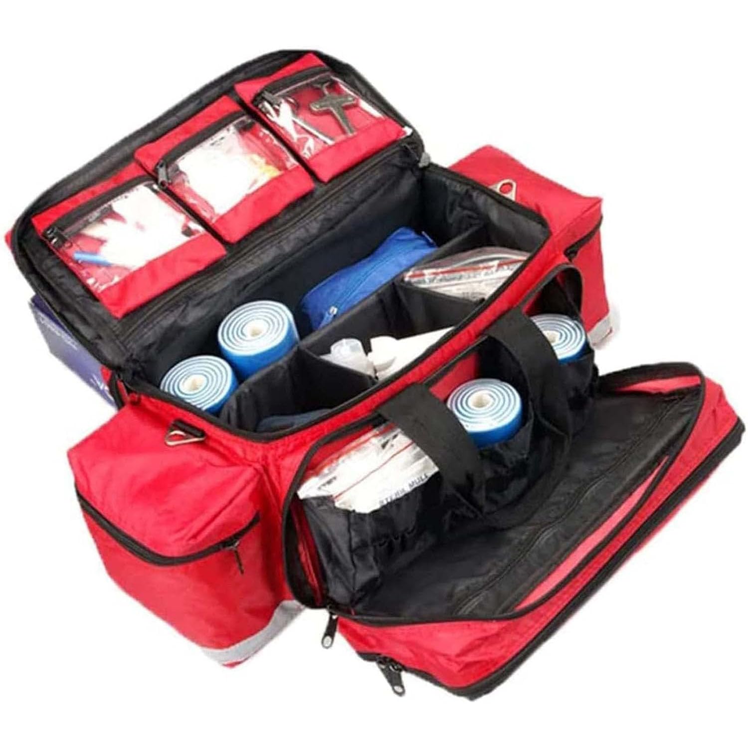 Mochilas médicas de Primeros Auxilios, Kit de Rescate de Emergencia Impermeable para Exteriores de Gran Capacidad, para Personal médico de Primeros Auxilios, Azul 2