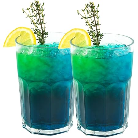 MyDrinkglass Biergläser Plastik 0,5L - 6er Set Unzerbrechliche Weizenbiergläser